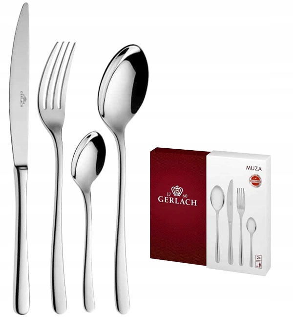 GERLACH MUZA SZTUĆCE 24 EL PUDEŁKO POŁYSK 6 OSÓB