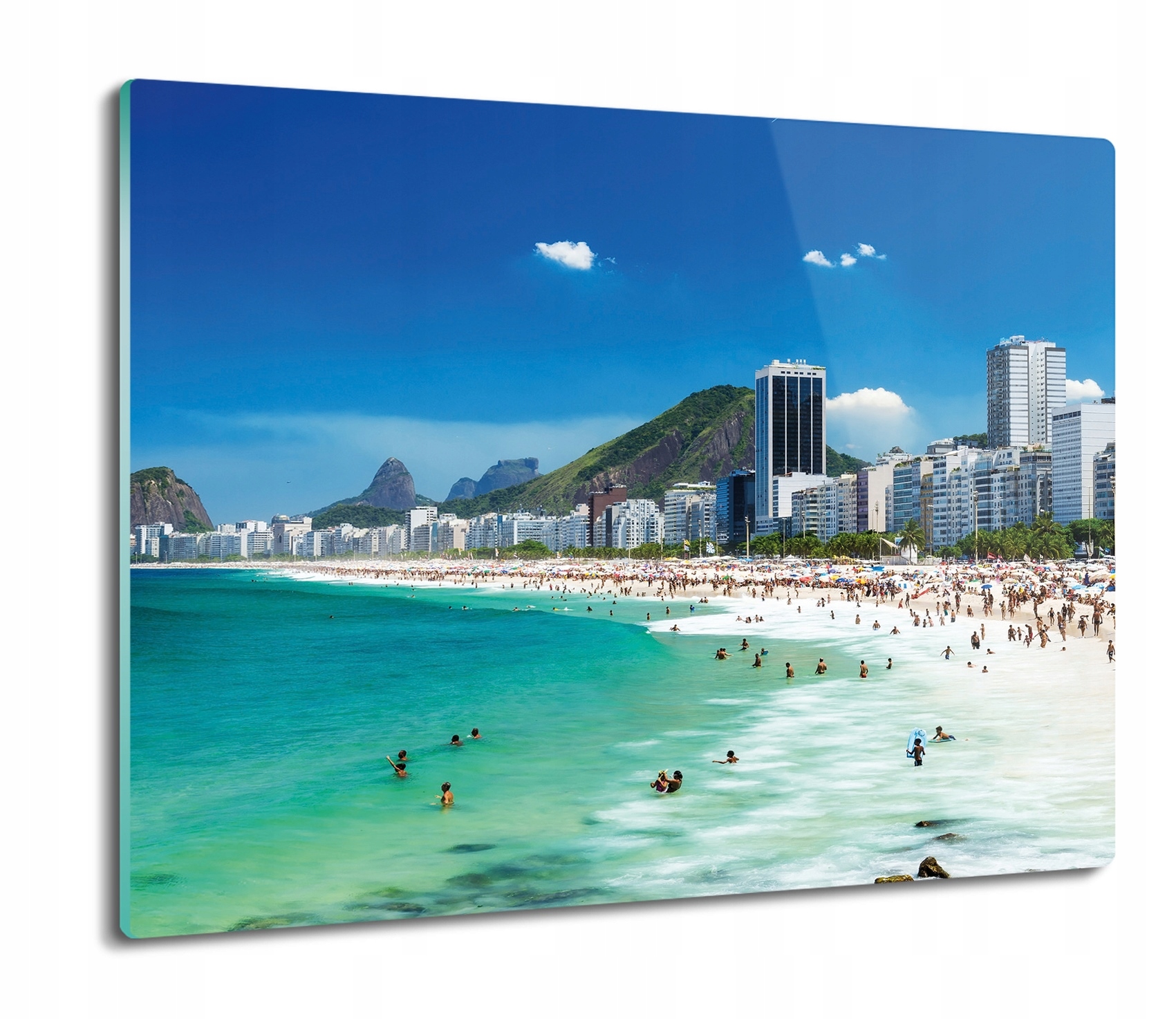 

Plaża Copacabana 60x52 deska z nadrukiem szklana