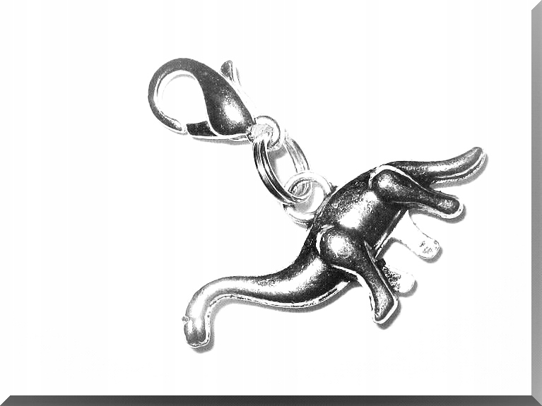 

Metalowa Dwustronna Zawieszka Charms Dinozaur 01C