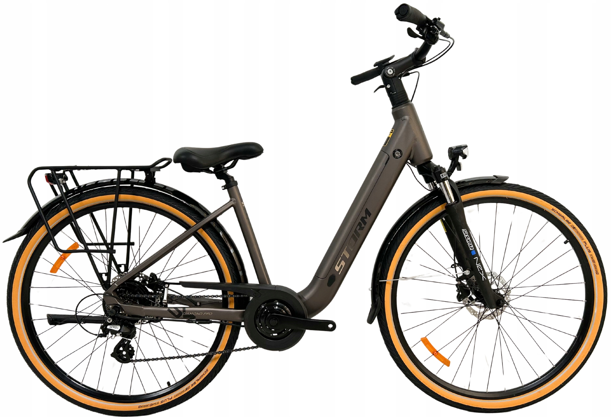 Rower Elektryczny damski Storm E-diamond Pro 1.0 2HD rama 17 28 kawowy 2026