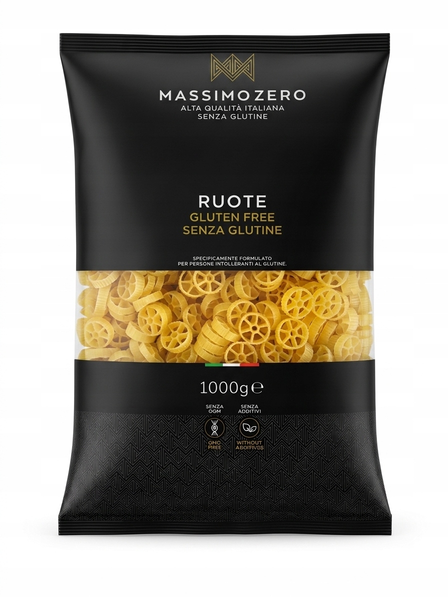 italský bezlepkové těstoviny Ruote Massimo Zero 1000 g x 8