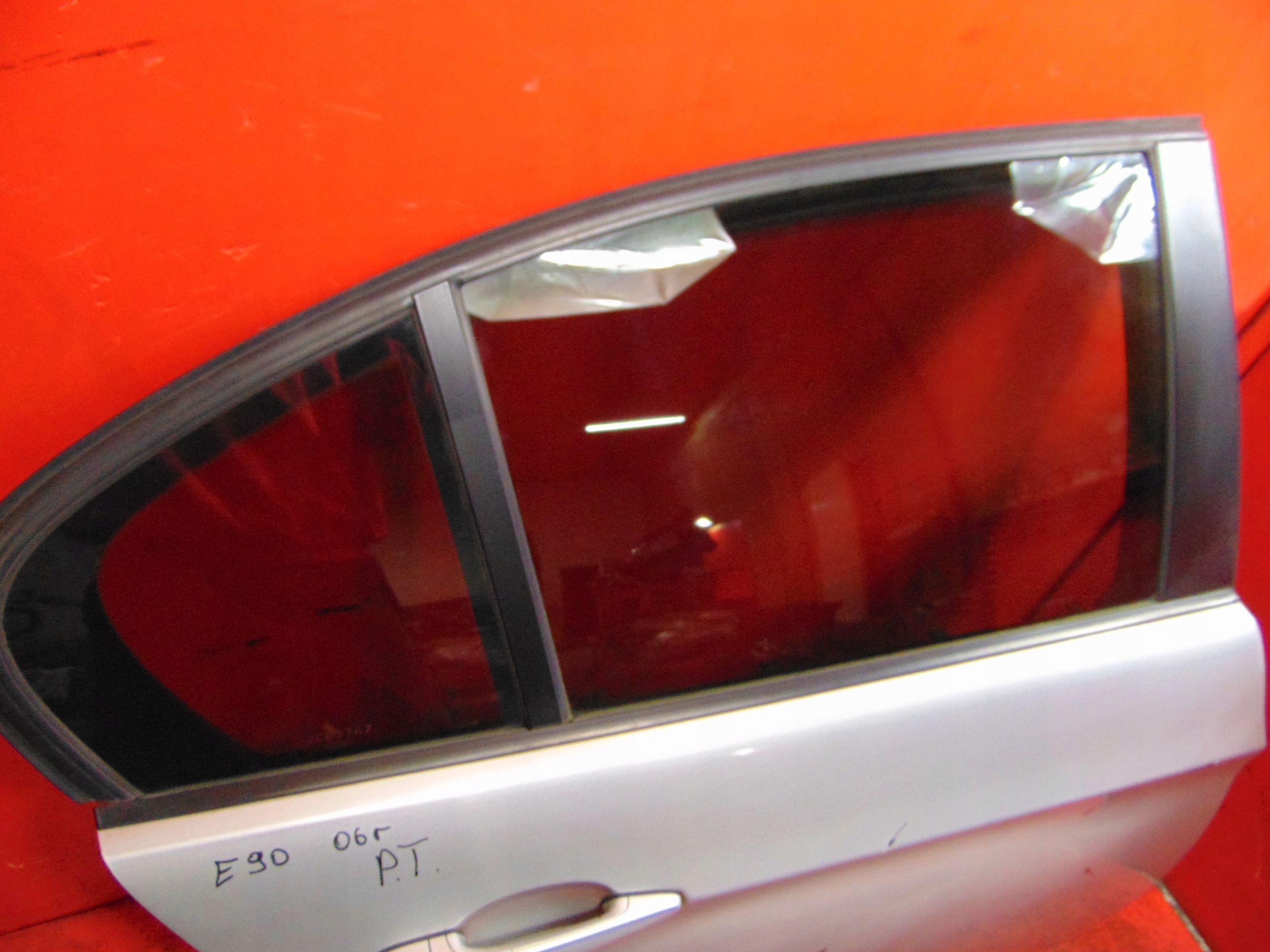 BMW 3 E90 door rear part right 354 silver sedan