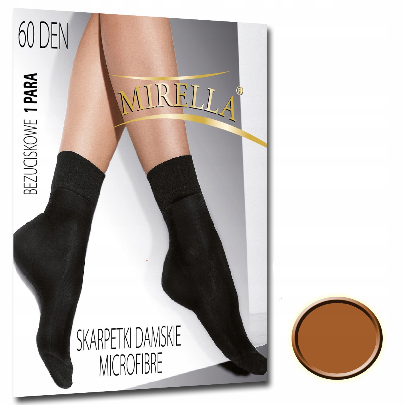 

Mirella Skarpetki damskie microfibra 60 den Visone