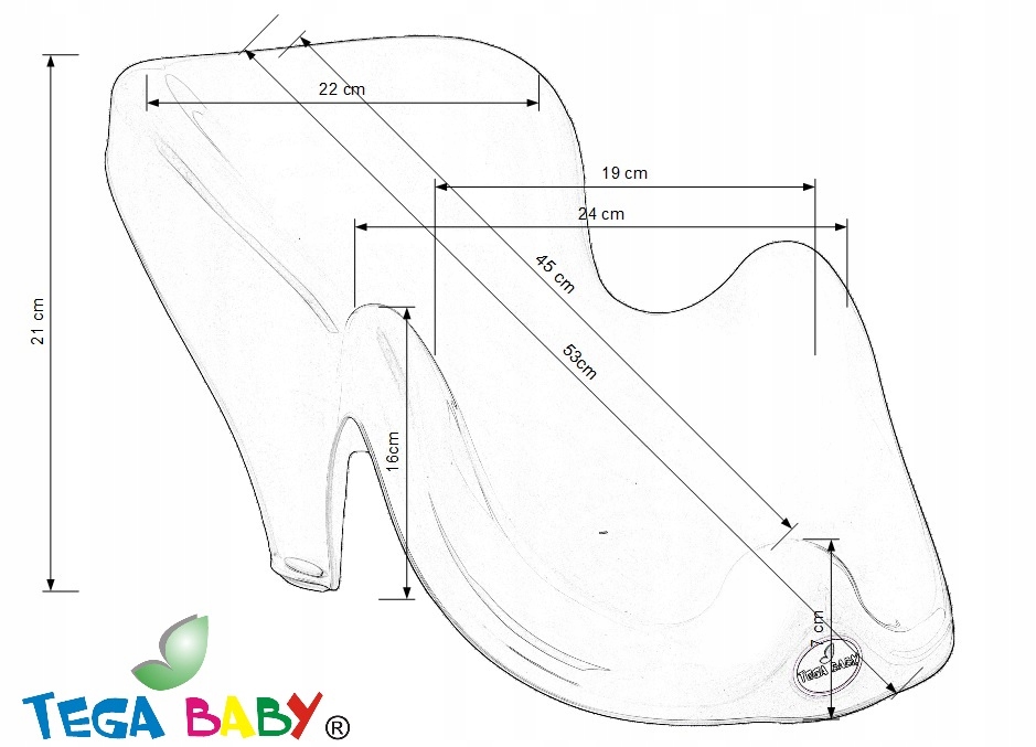 FOTELIK KĄPIELOWY ANTYPOŚLIZGOWY DO KĄPIELI WKŁAD DO WANIENKI Kaczka Tega Kod producenta DK-003-122