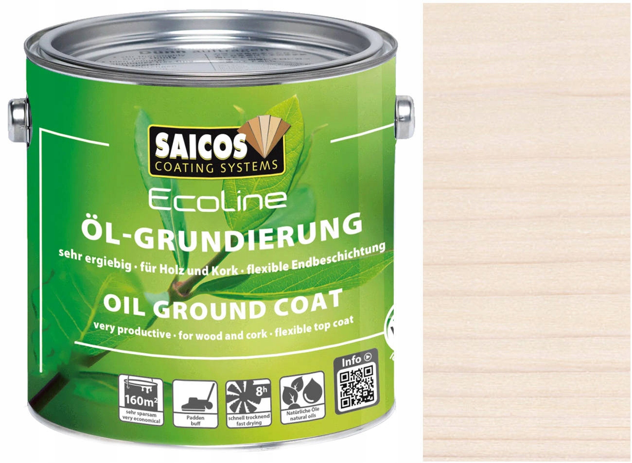 Saicos MultiTop Podkladový olej Biely 3409 0,75L