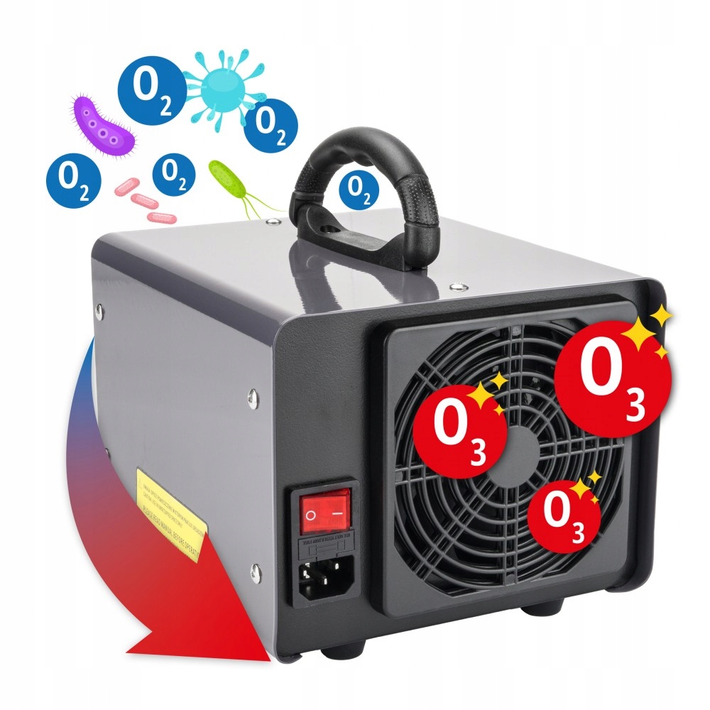 POWERMAT GENERATOR OZONU MOCNY 60 000 MG/H OZONATOR + TIMER PM-GOZ-60T EAN (GTIN) 5904067441699