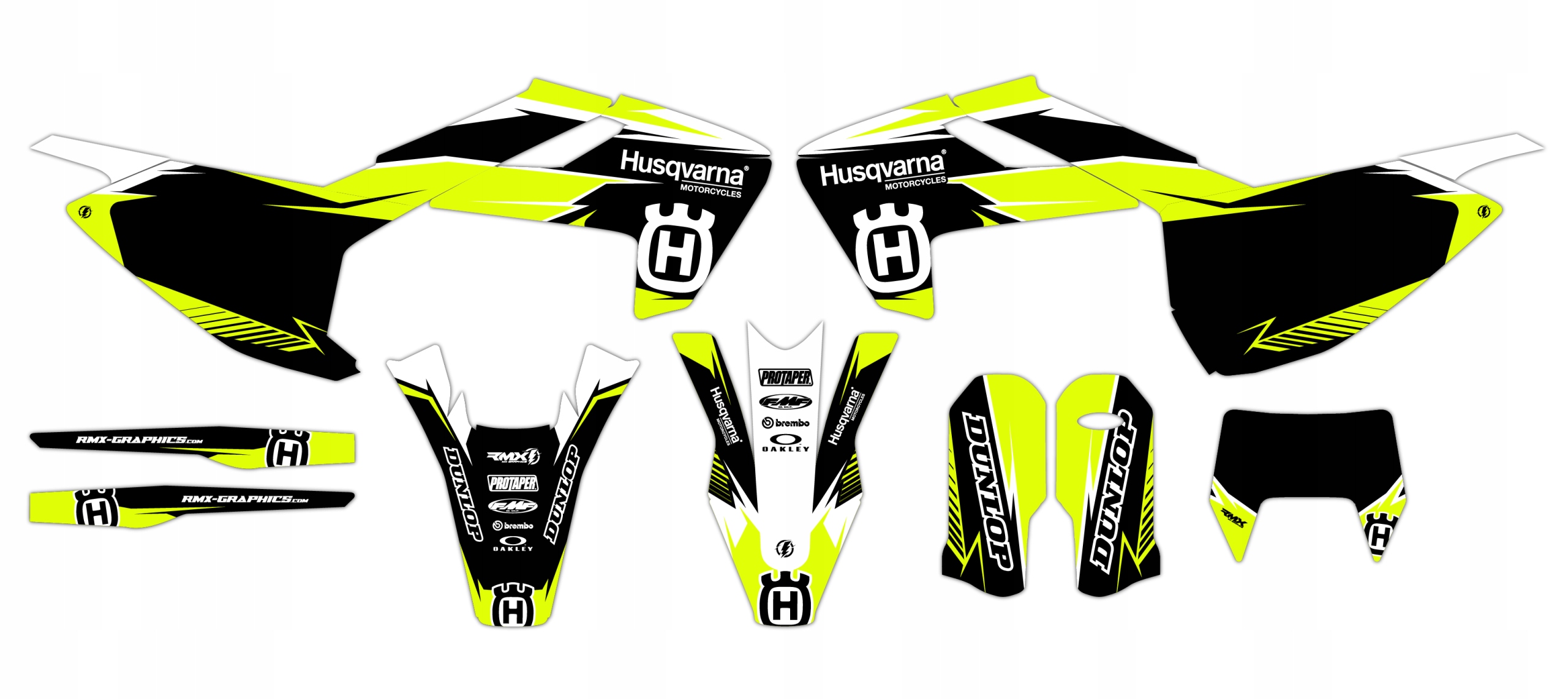 Dýha nálepky na motor Husqvarna Te Fe Tx 17-19