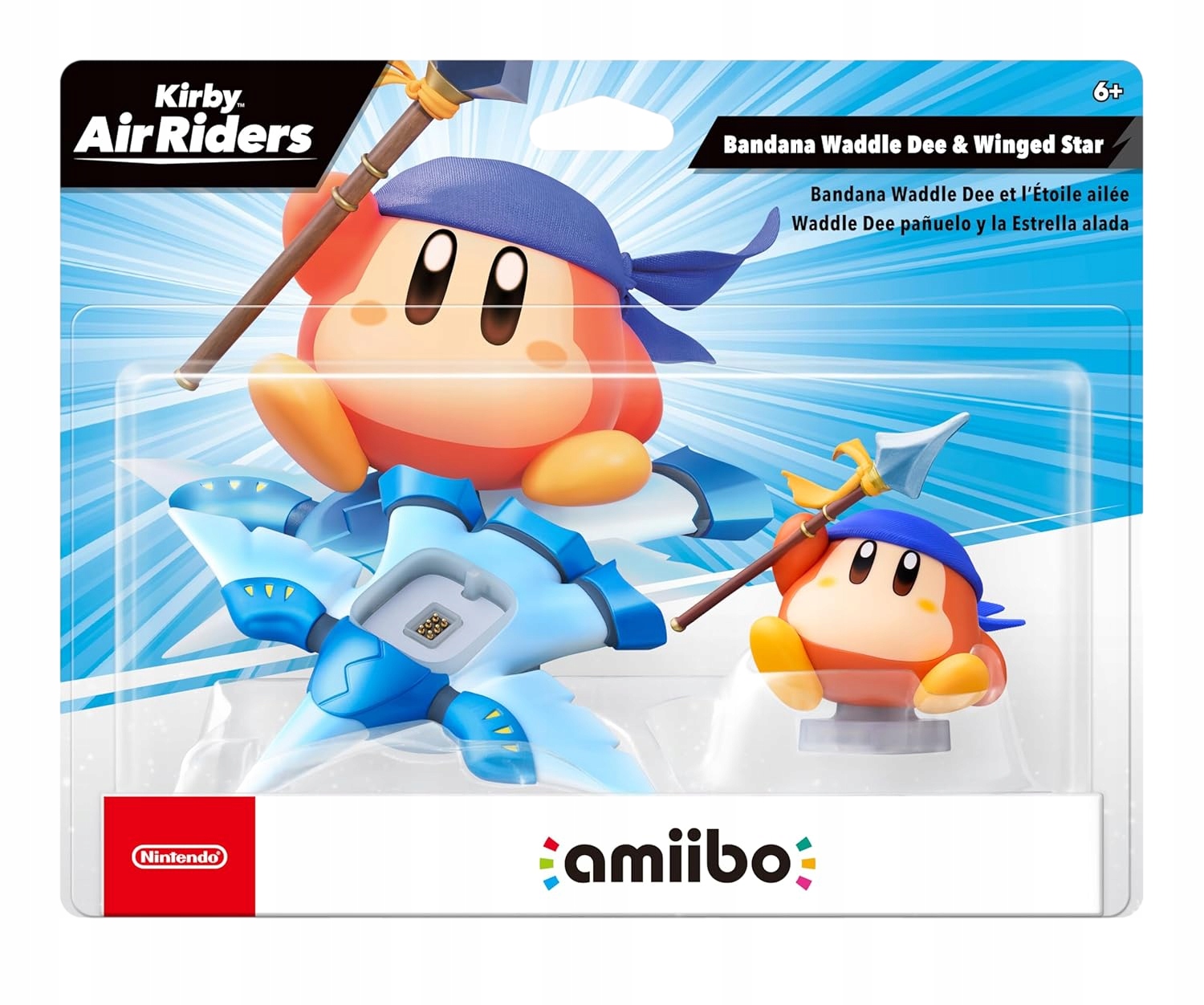 Figurka Amiibo Nákrčník Waddle Dee & Hvězda S Křídly (kirby Air Riders)