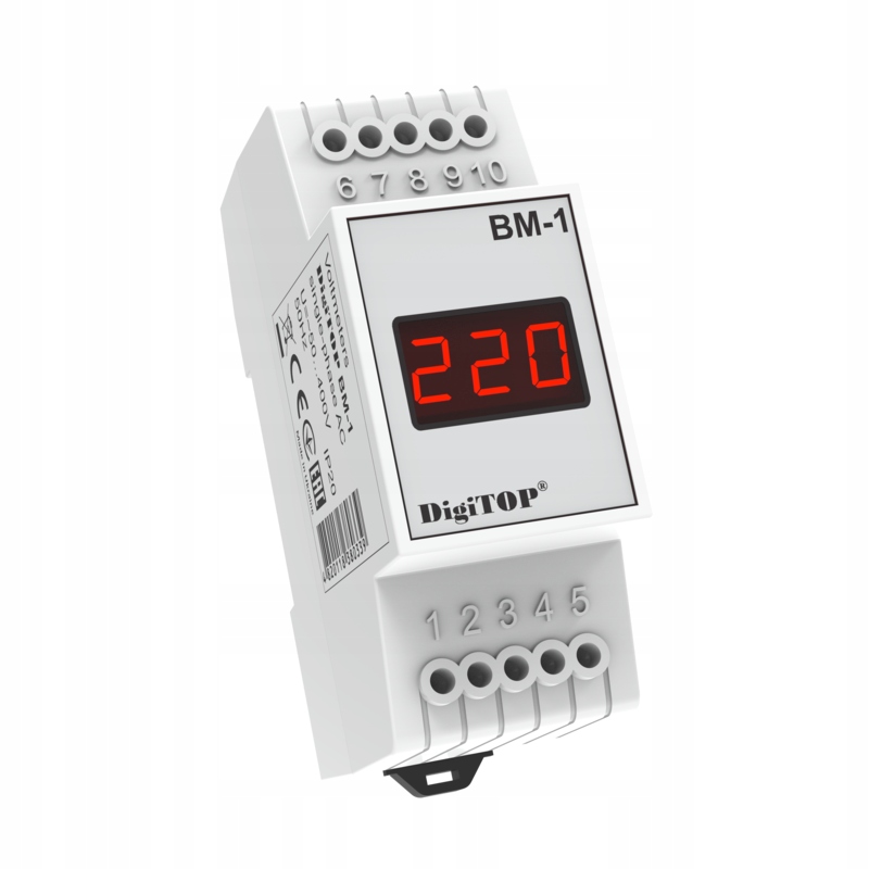 Digitální Voltmetr DigiTOP 50-400V BM-1