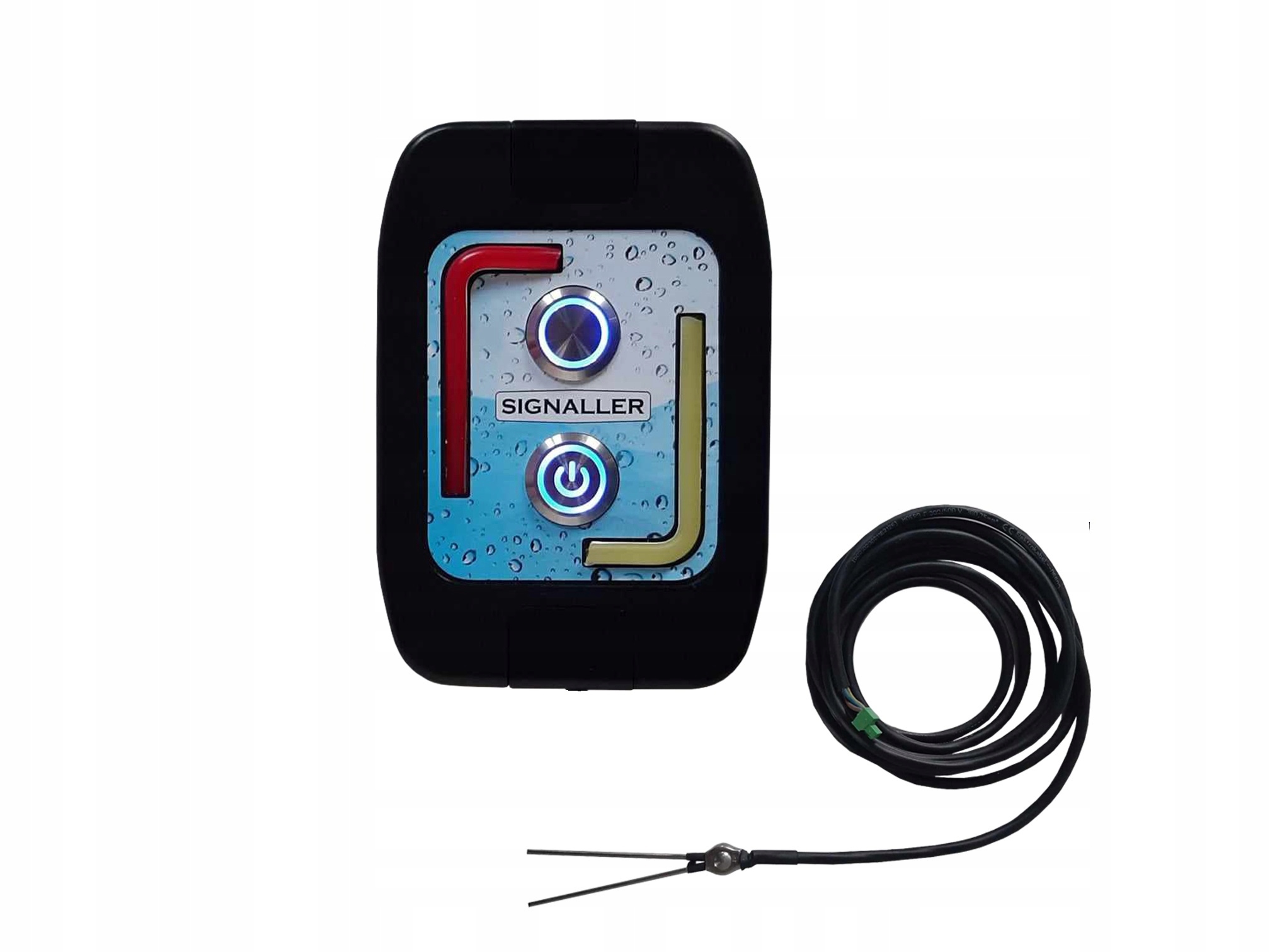 Przewodowy dwupoziomowy czujnik szamba, sygnalizator, AntiFlocks Czarny