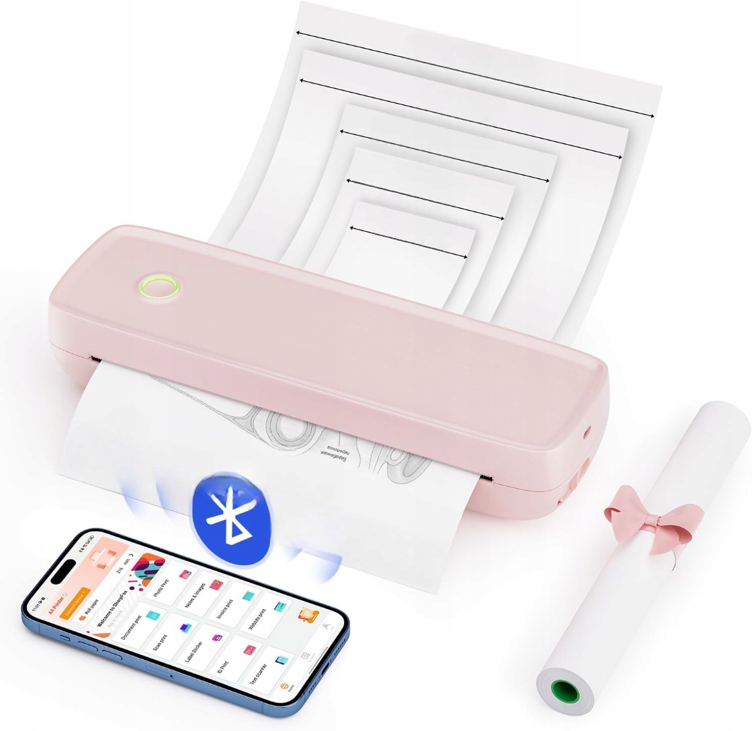 Termálna Tlačiareň, Prenosná Stolová Etiketovačka Munbyn Bluetooth Lan