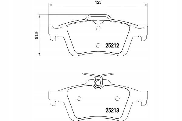 Textar Kostky Ham. Ford Zadní Focus 11-/C-MAX 10-/CO Asistent řidiče #28