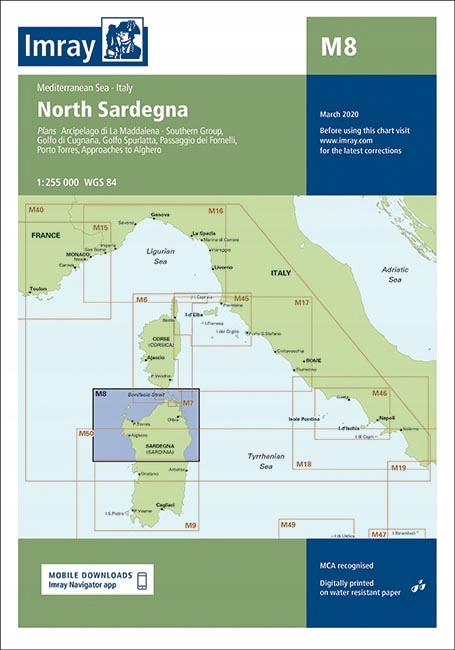 Imray Chart M8: North Sardegna
