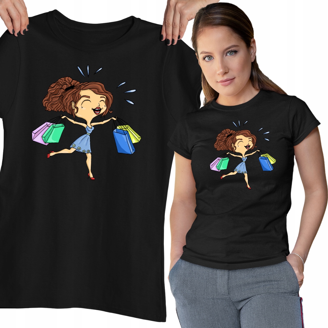 KOSZULKA DAMSKA FAJNY PREZENT ZAKUPY