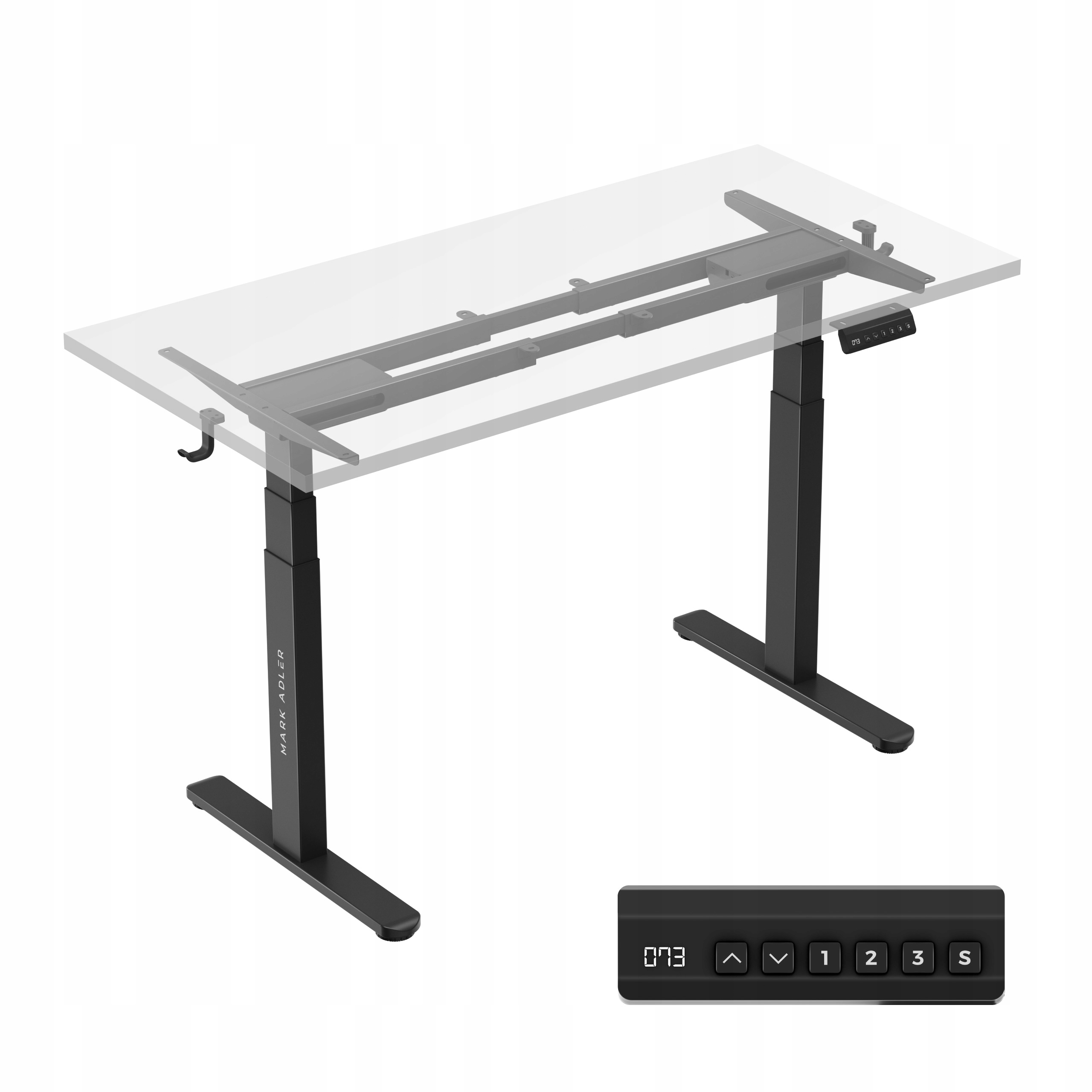 Dwusilnikowy Stelaż elektryczny Regulowany Mark Adler Xeno 6.0 Czarny 120kg