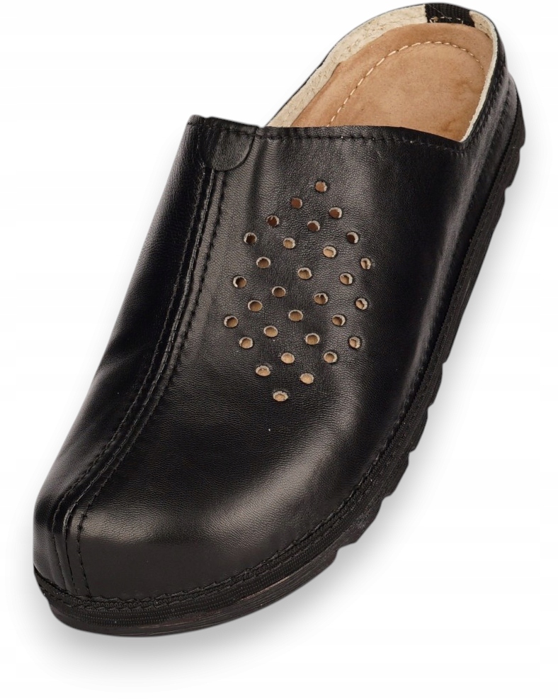 Pantofle Kožené Sandále do práce do školy a domu zahrady Pevné pantofle