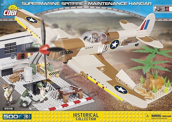 COBI 5546 Supermarine Spitfire Maintenance Hanga