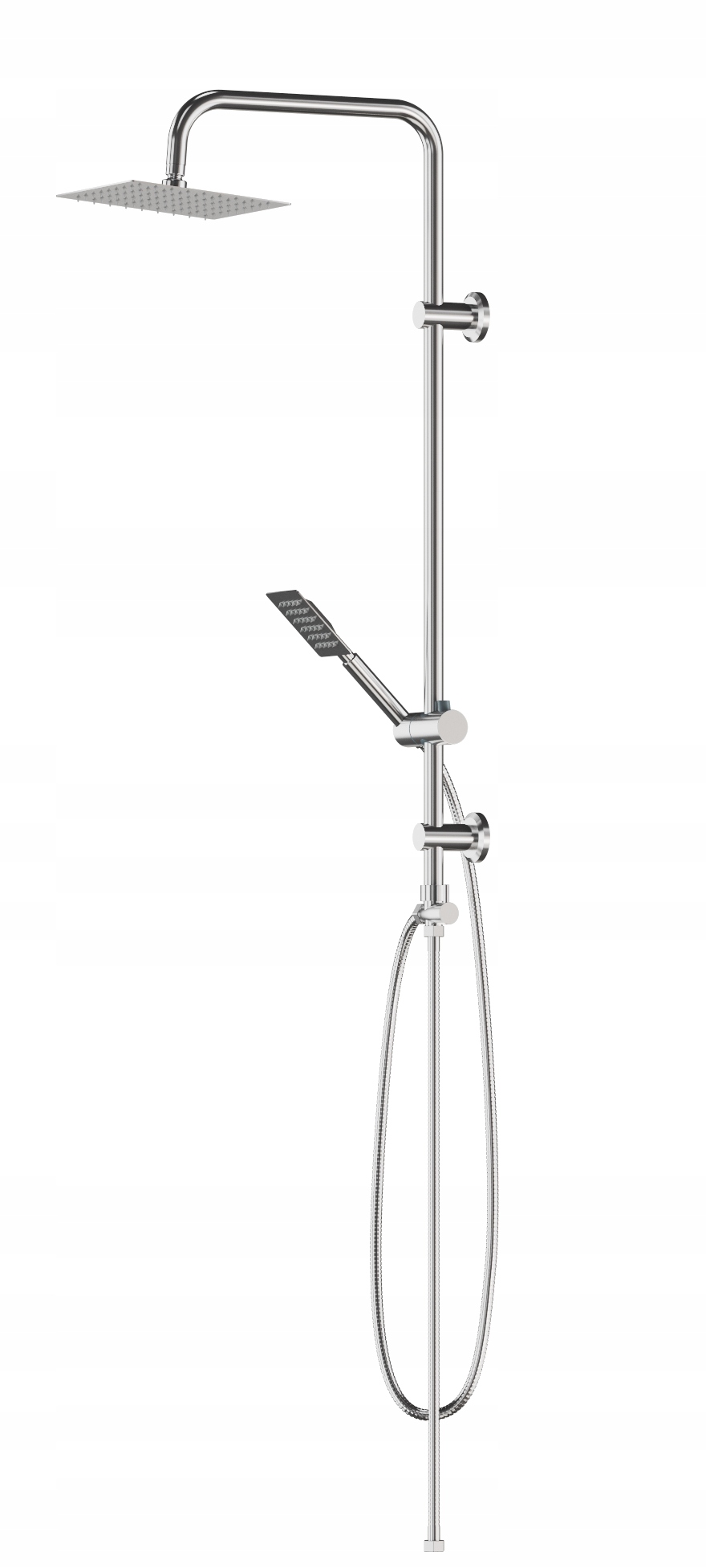 Kúpeľňový Set Sprchová Sprcha Dažďová Sprcha Slúchadlá Chróm Toba