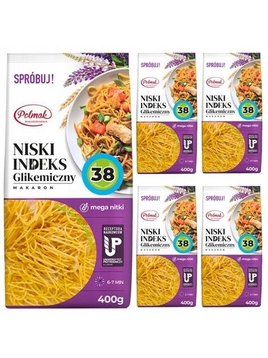 Levně 1X Polmak Těstoviny nudličky – nízký glykemický index 5 x 400 g