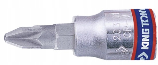 Nasadka 1/4 BIT końcówka KRZYŻAKOWA PZ1 KING TONY 203801