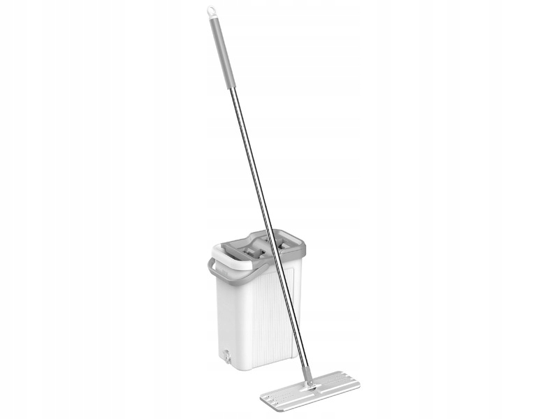 Mop płaski Teesa New Clean R19 Biało-szary 2 wkłady