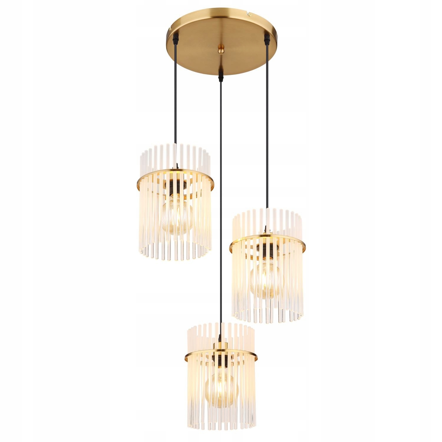 Stropná lampa Gorley trio led metalická zlatá