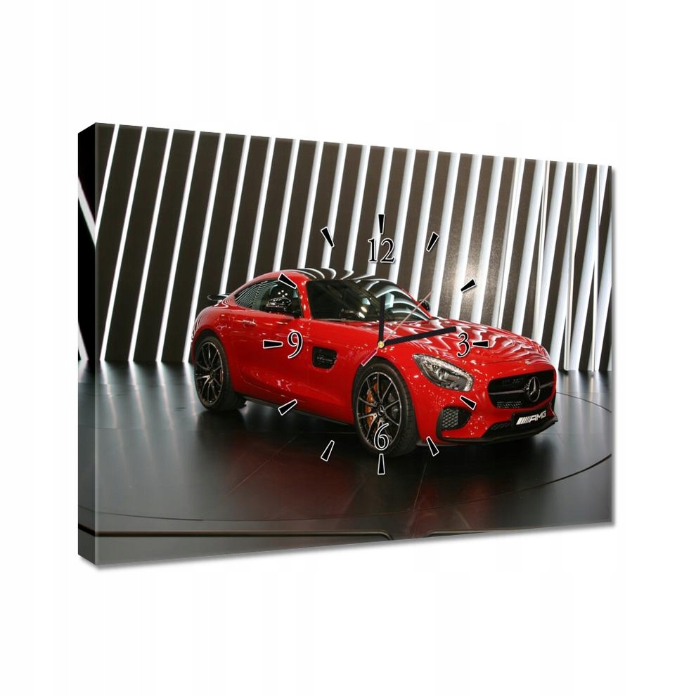 

Zegary 60x40 Czerwony Mercedes Amg