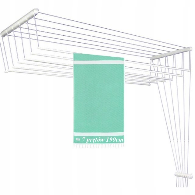 Levně Sušák Mars Koupelnová 7 tyčí, délka 190 cm