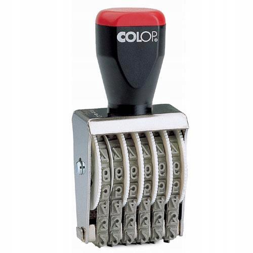 Numerator ręczny taśmowy 6 pozycji 9mm 09006