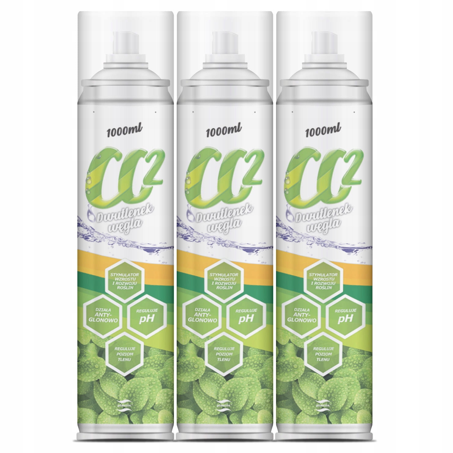 Levně Plantis Butla CO2 1000 ml x 3 kusy doplňků