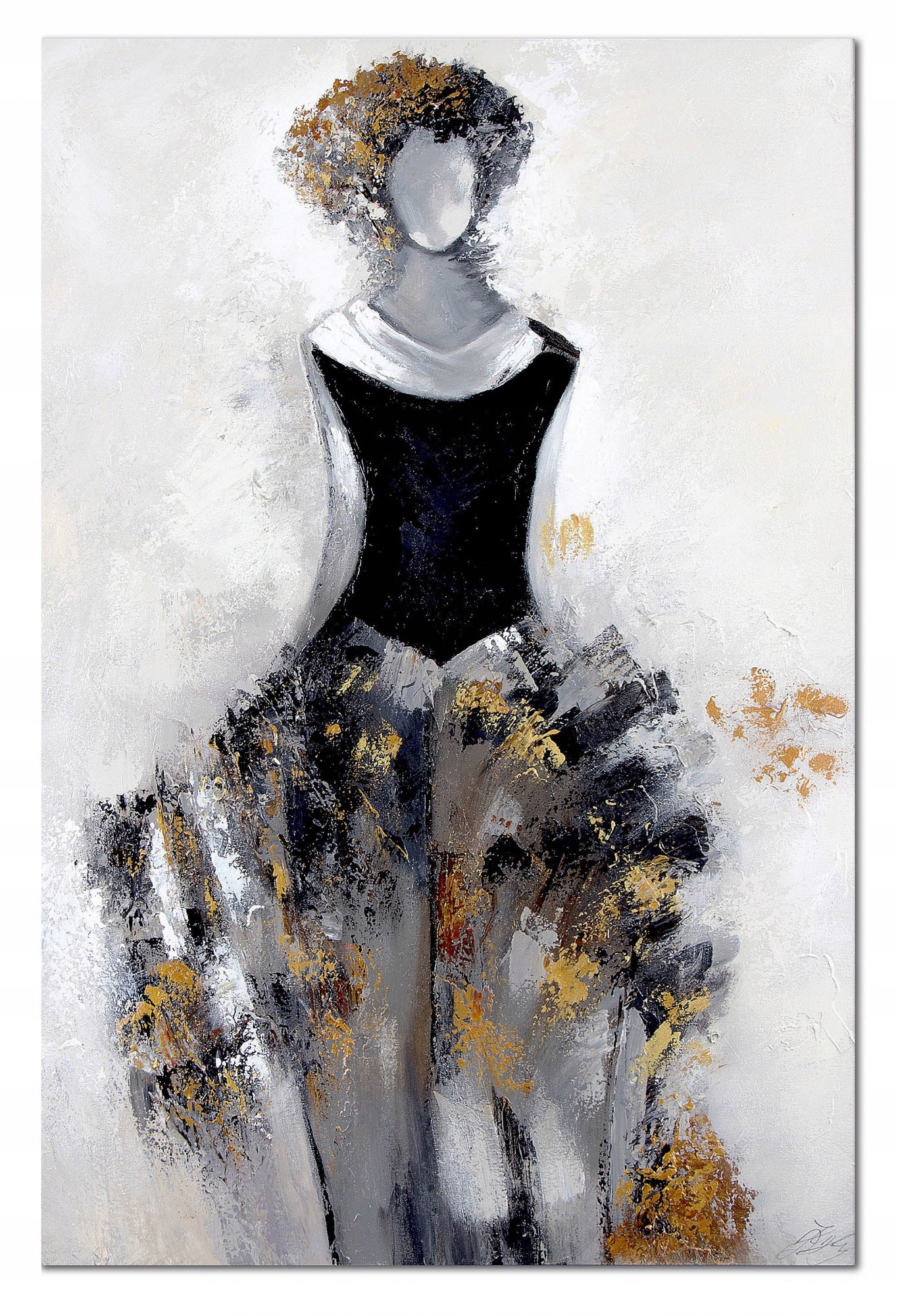 Obraz-Nástěnná Dekorace Gobi Olejomalba Ručně malovaná žena