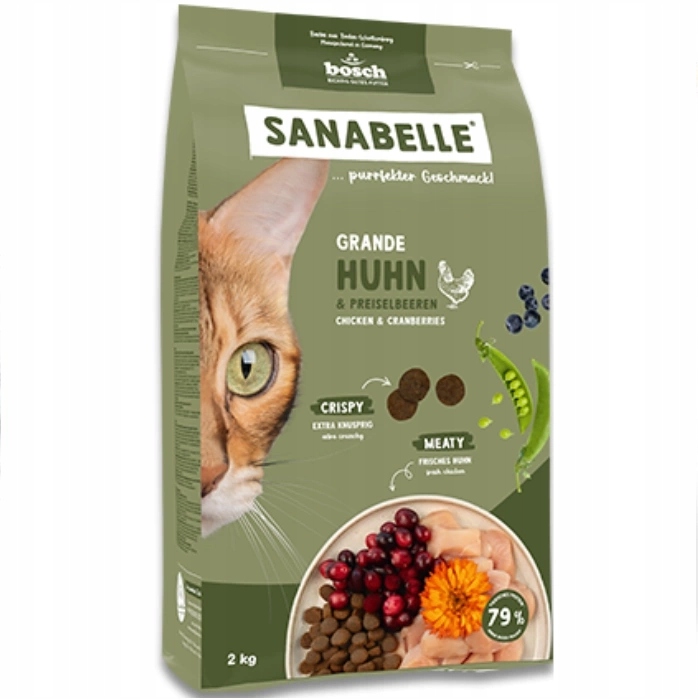 Levně Sanabelle Grande Krmivo pro kočky Velké plemeno Kuře 2 kg