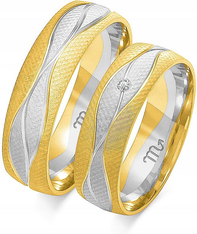 Snubní prsten z bílého zlata 585 vel 14 15 16 elegance a styl 14K