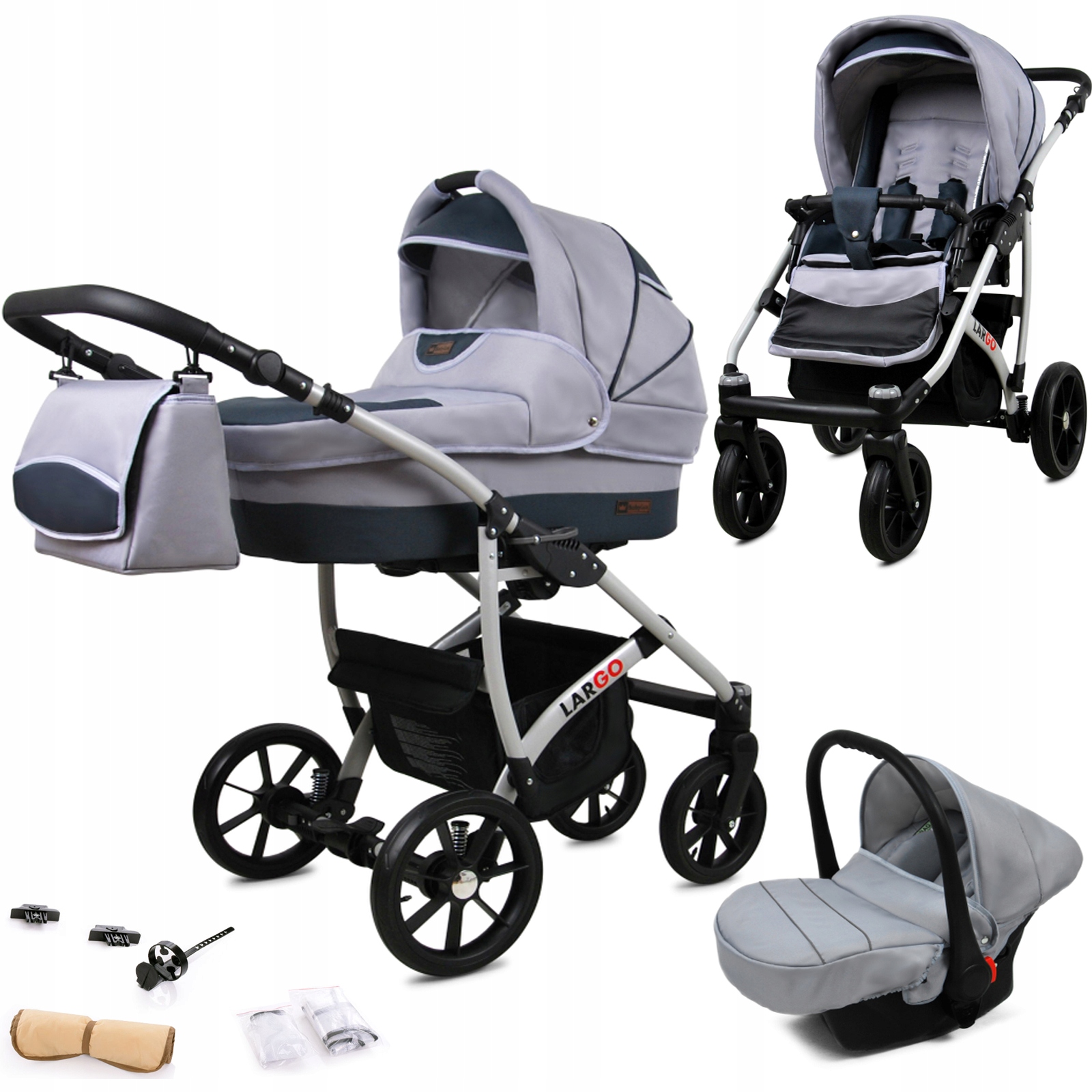 

Wózek 3w1 dziecięcy spacerówka BabyLux,