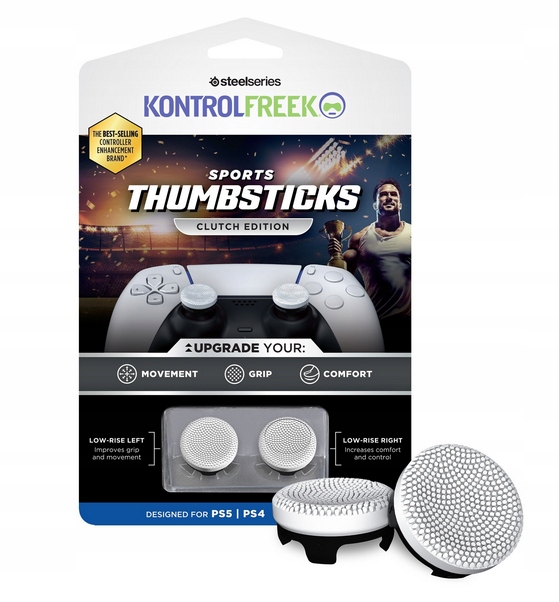 Nakładki na Kontroler Pada Fps Clutch Edition Białe KontrolFreek PS4 PS5