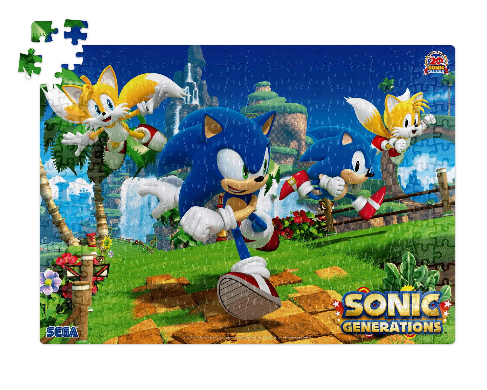 PUZZLE SONIC SUPER WZORY 192 el + PUDEŁKO
