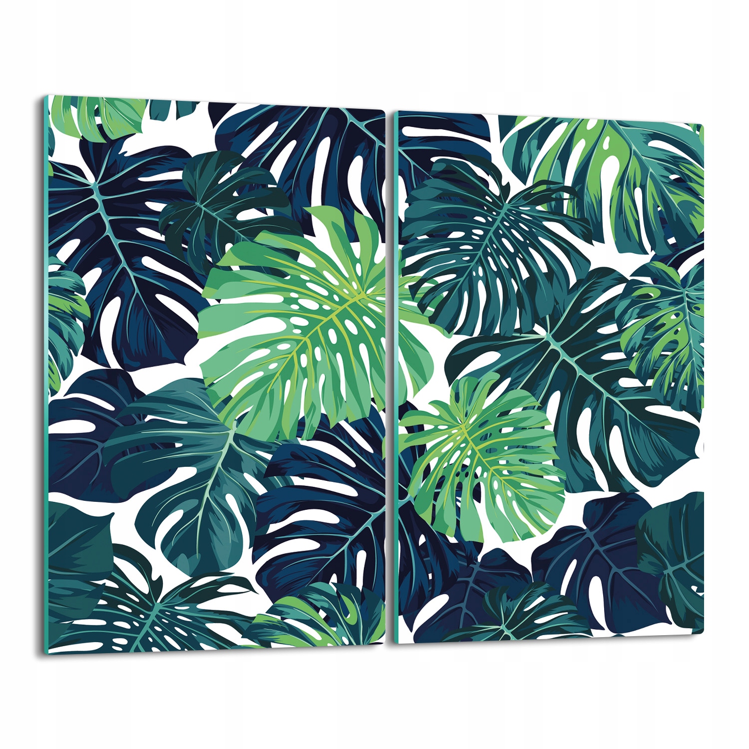 

szklana osłona kuchenna Palma liść wzór 2x 30x52