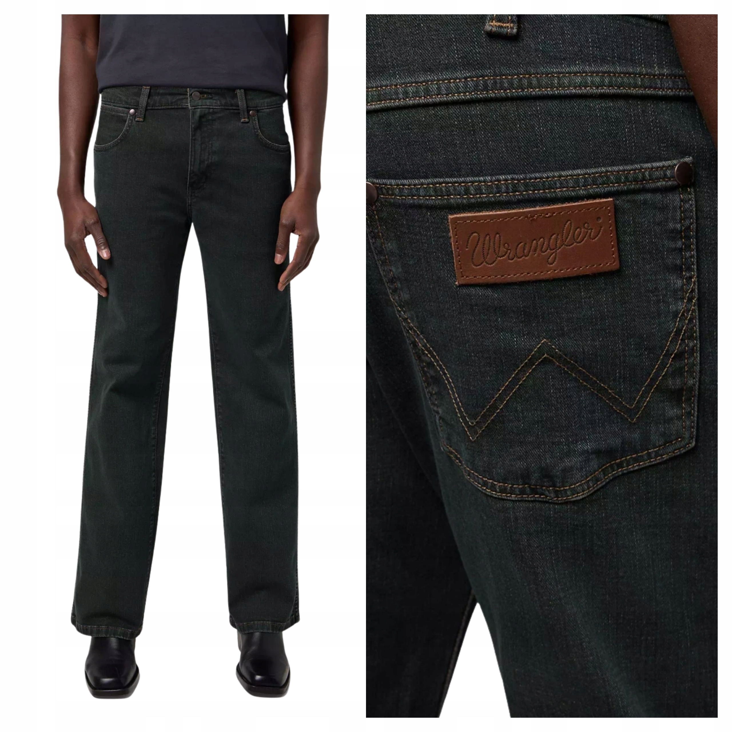 Pánské džínové kalhoty Wrangler Loose Boot Modré W36 L32