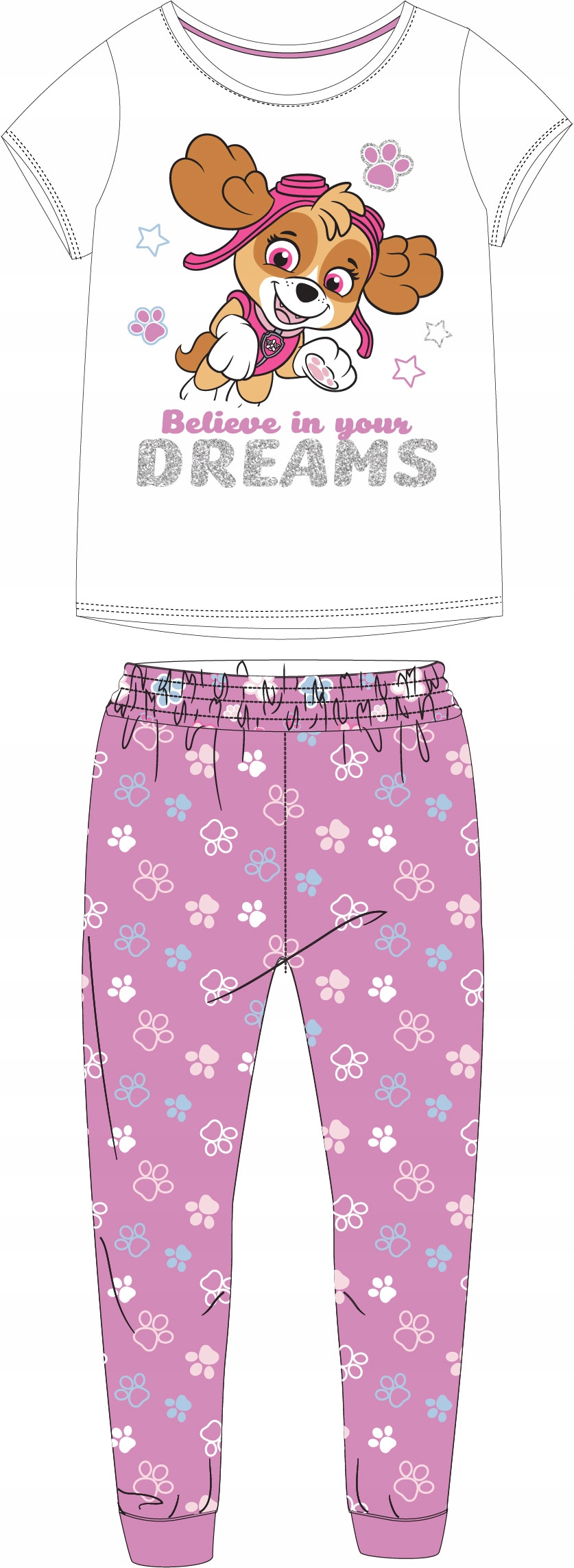 

Piżama Dziewczęca Psi Patrol Dł. Spodnie 92/98