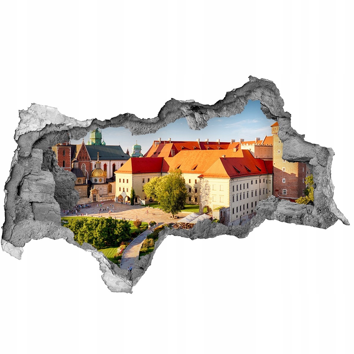 

Fototapeta dziura na ścianę 3d Kraków Polska 95x73