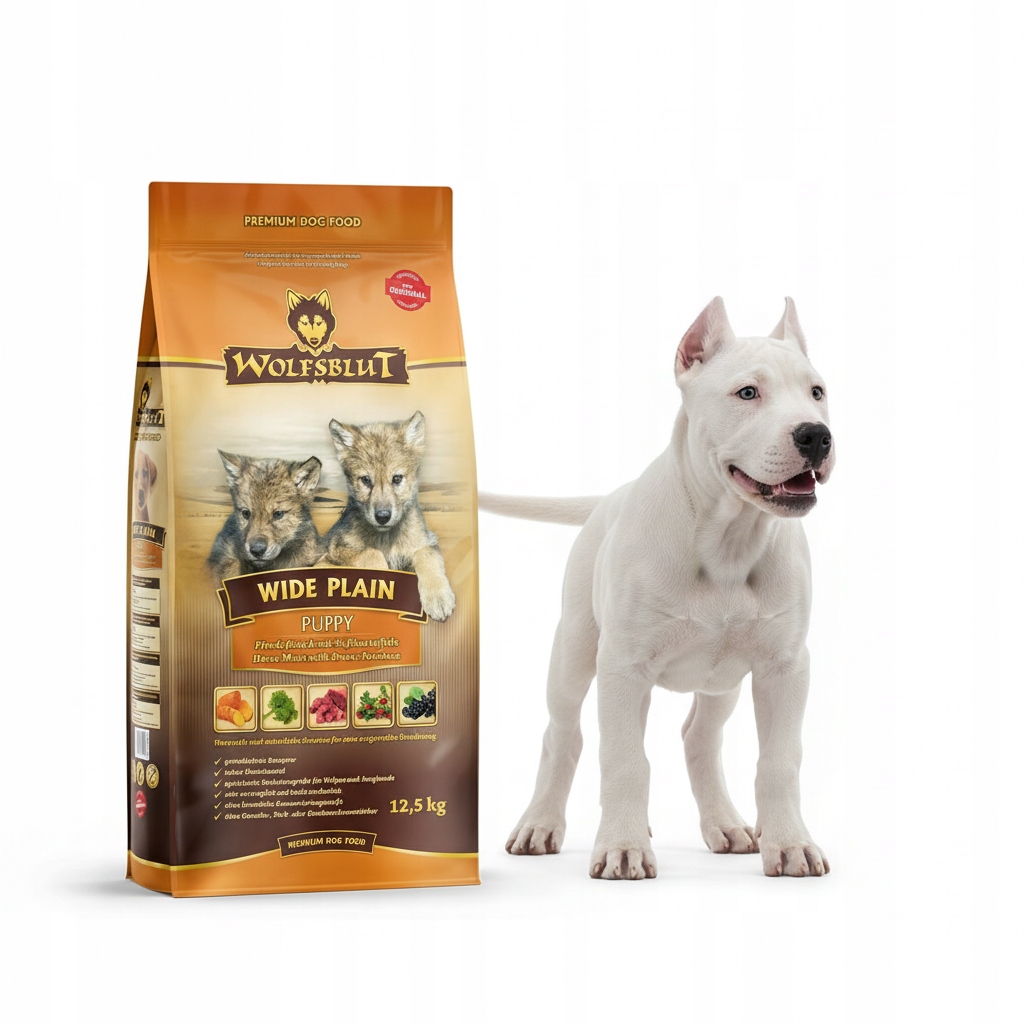 Wolfsblut Dog Wide Plain Puppy konina i bataty 12,5kg