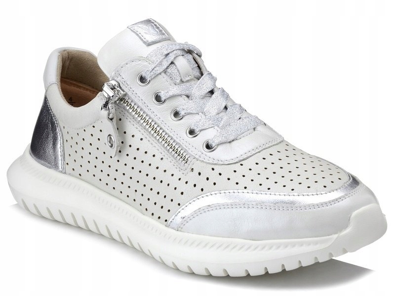

Sneakersy Caprice 9-23750-24 Białe Skórzane 39