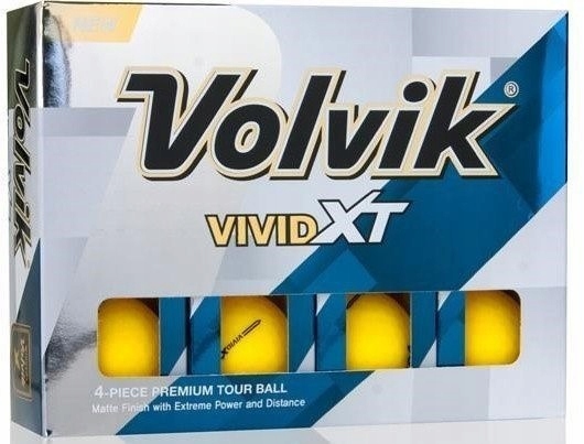Piłki golfowe Volvik VIVID Xt żółty mat