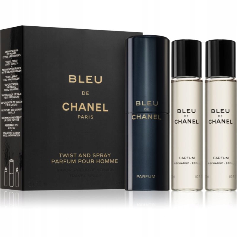 Chanel Bleu de Chanel parfém pro muže náplň 3x20 ml