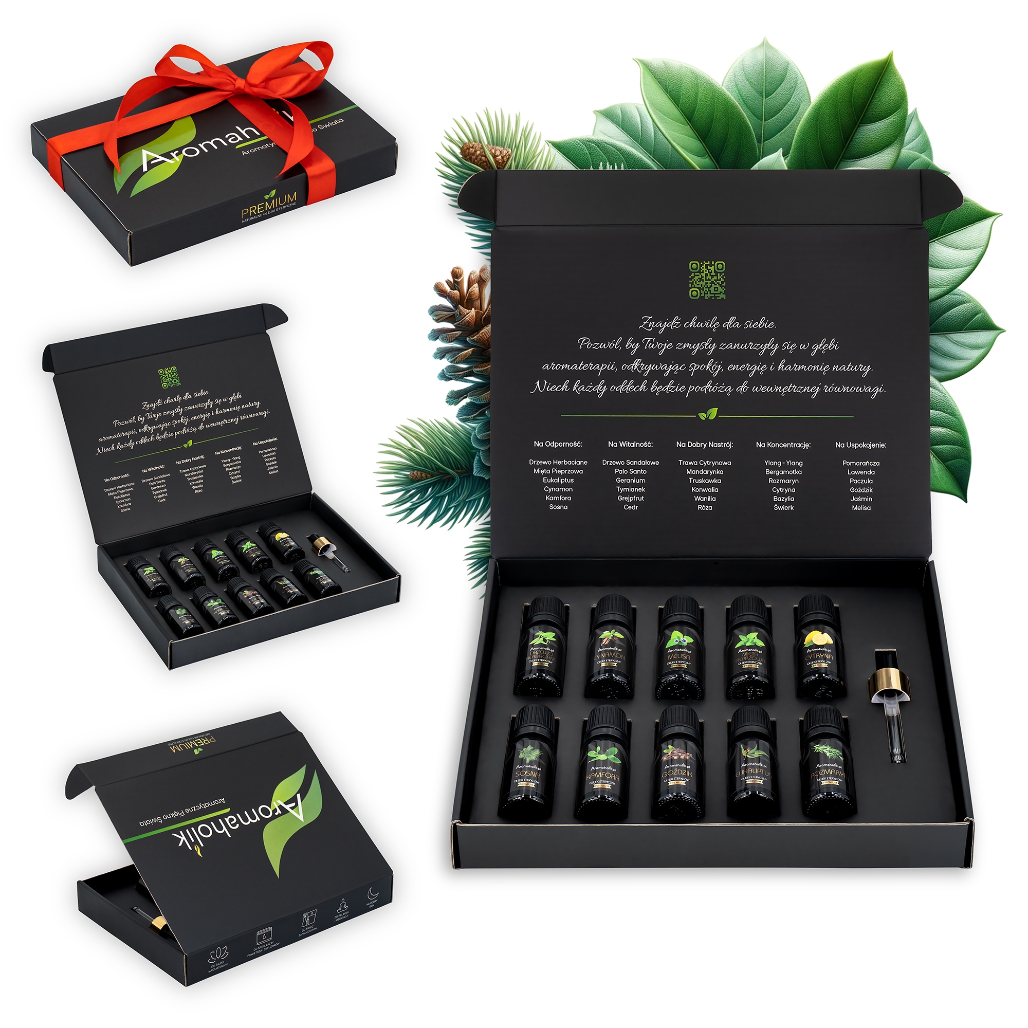 10x Olejek Eteryczny zestaw olejków eterycznych dyfuzor nawilżacz 10ml