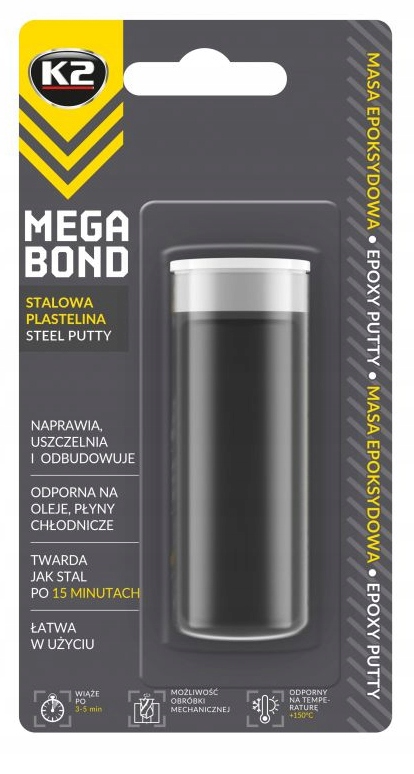 K2 Bond Masa naprawcza stalowa plastelina 40g