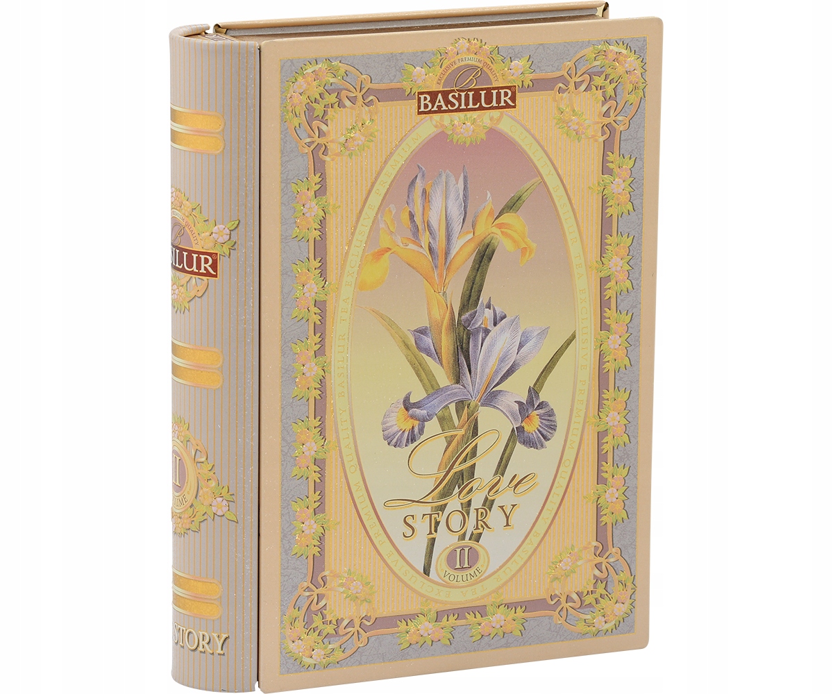 Čaj černý Basilur Love Story II list Mandle plechovka Dárek 100 g