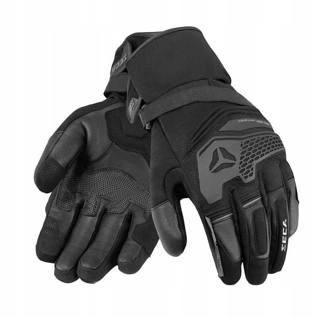 Seca Motocyklové Rukavice Turismo Wp Black XL