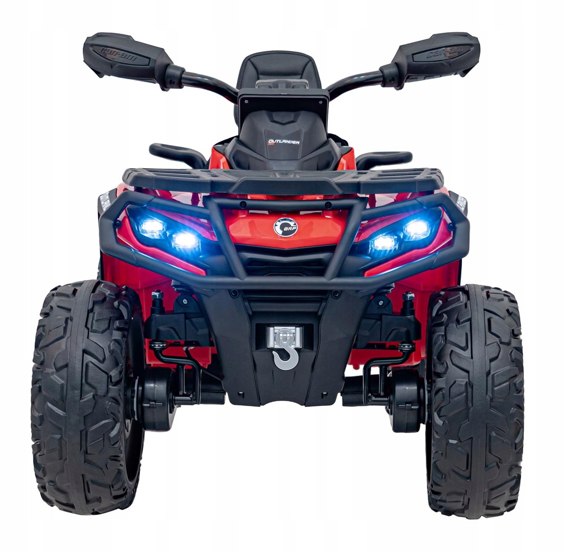 Quad Can Am Outlander Atv z Pilotem Czerwony