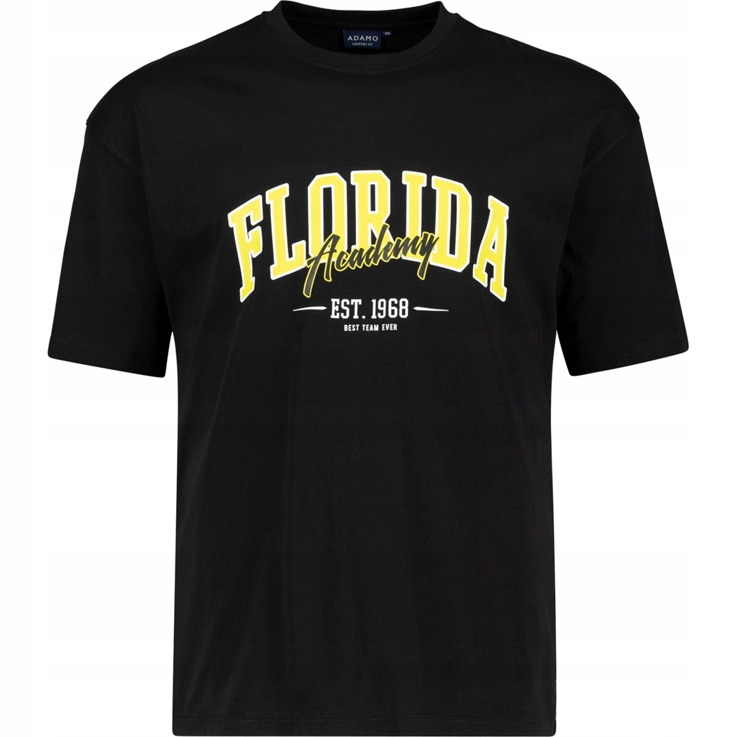 Tričko Pánské Extra Dlouhé Tričko Černé Adamo Velké Velikosti 7XL